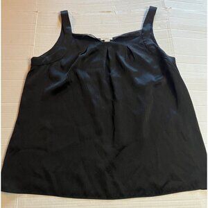 J.Crew Womens Black 100% Silk Sleeveless Top Size 14